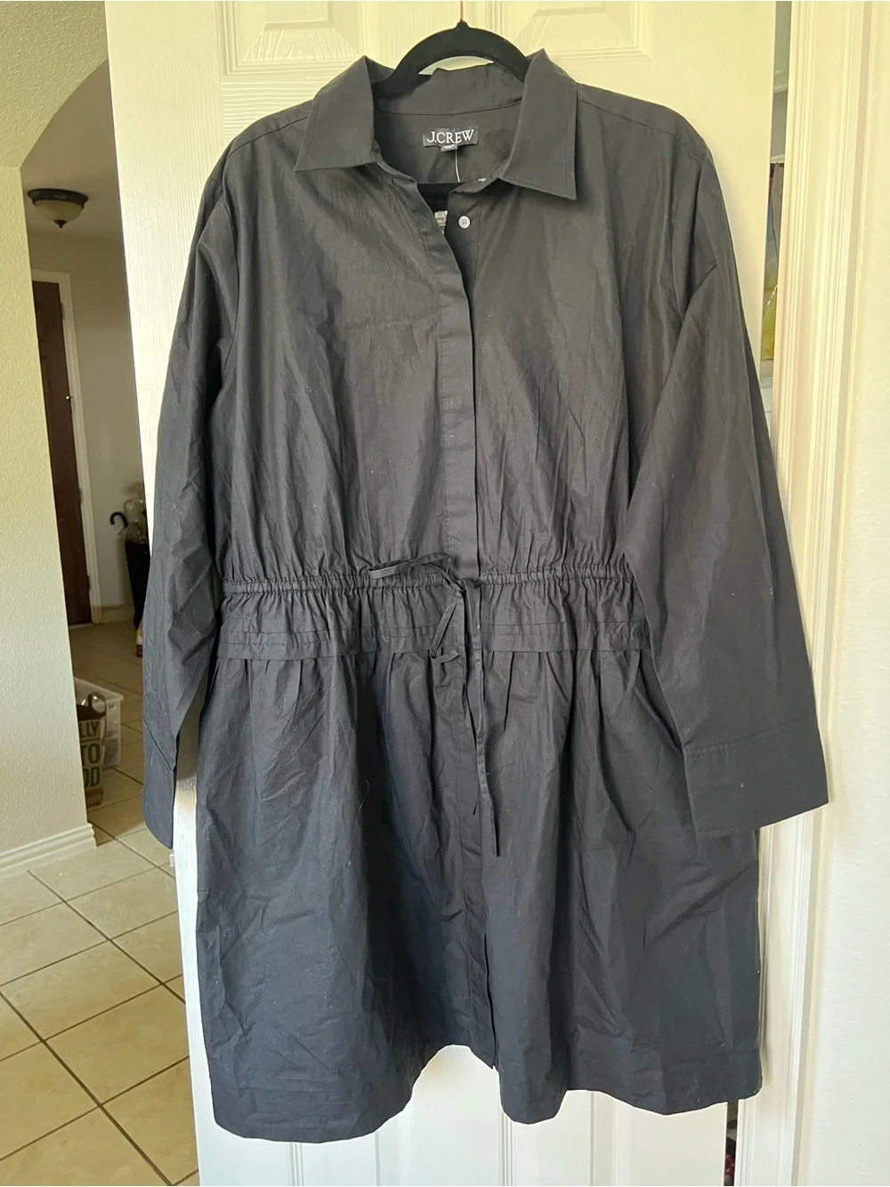 NWT J.Crew Elena Mini Shirt-Dress in Cotton Poplin